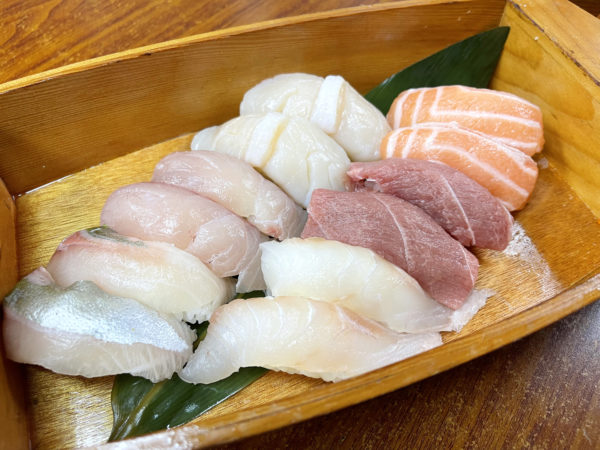 北海道活帶子壽司拼盤