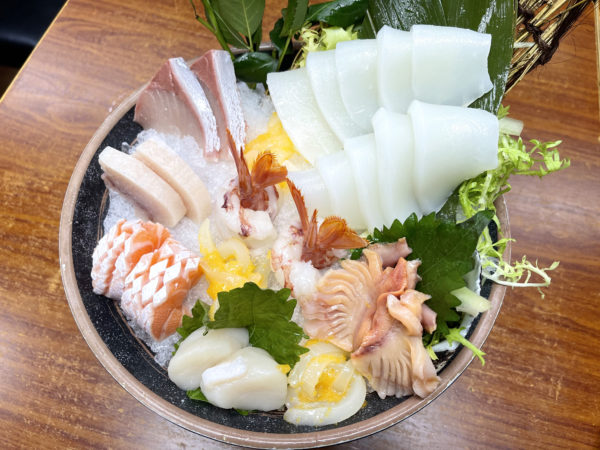 槍烏賊刺身拼盤