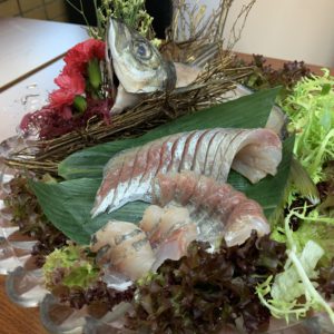 日本竹筴魚刺身